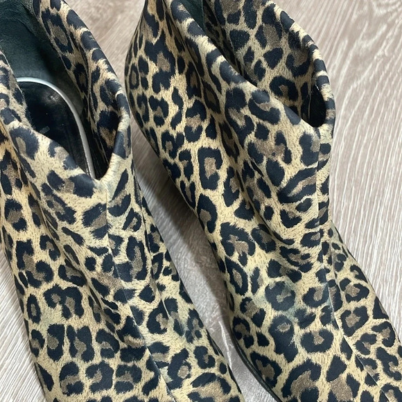 Thierry Rabotin Ella Leopard Vero Cuoio Suede Heel Booties Italian Designer 36.5 - Picture 14 of 15